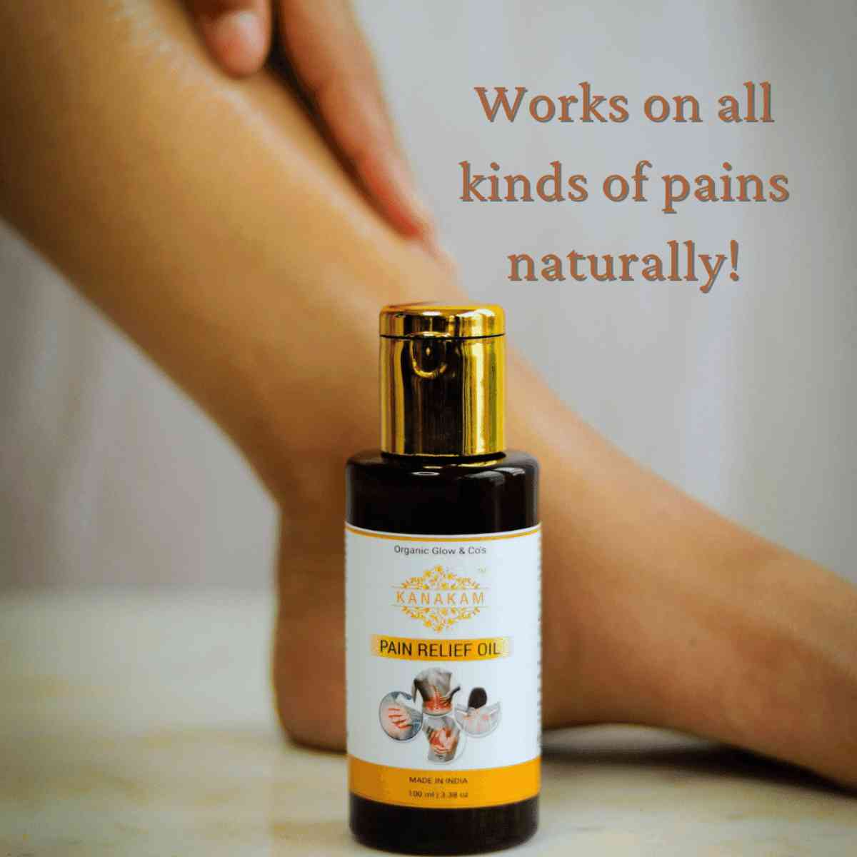 Kanakam Herbal Multipurpose Pain Relief Oil for joint and knee pain